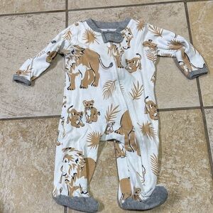 Honest Baby Lion Print Kids One Piece